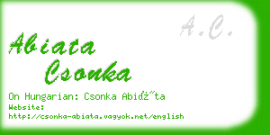 abiata csonka business card